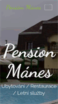 Mobile Screenshot of pensionmanes.cz