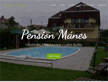 Tablet Screenshot of pensionmanes.cz